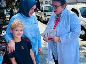 Gölyaka’da aşı farkındalığı için bilgilendirme standı kuruldu
