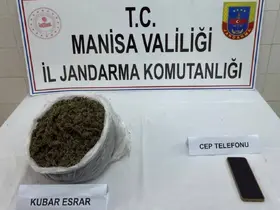 Gördes’te 2 kilo 352 gram kubar esrar ele geçirildi
