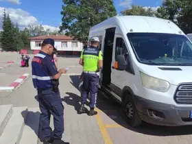 Güdül’de okul servislerine sıkı denetim
