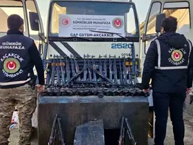 Gümrük kapısında 52 adet uzun namlulu silah ele geçirildi
