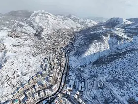 Gümüşhane’de kar görsel şölene dönüştü

