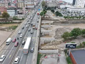 Haçkalı Baba Kavşağı’nda köprü çalışmaları devam ediyor
