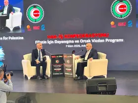 HAK-İŞ Genel Başkanı Arslan: "Sumud, dünyanın sessiz kaldığı bir dönemde Filistin davasına sahip çıkan kahraman bir kuruluştur"
