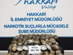 Hakkari’de 58 kilo 900 gram uyuşturucu ele geçirildi
