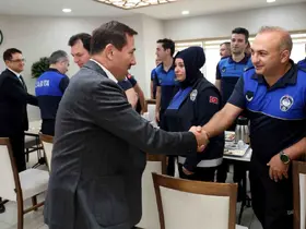 Hasan Kılca zabıta personeliyle bir araya geldi