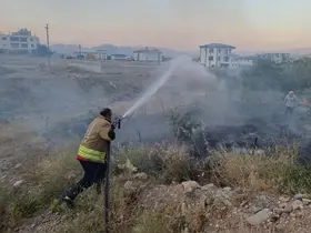 Hassa’da bahçe yangını
