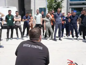 Hastanede yangın eğitimi
