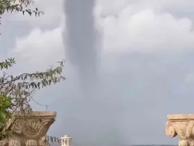 Hatay’da denizde hortum oluştu
