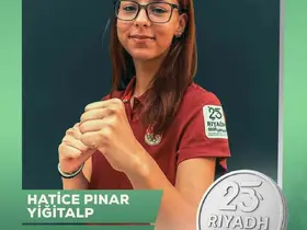 Hatice Pınar Yiğitalp’ten gümüş madalya
