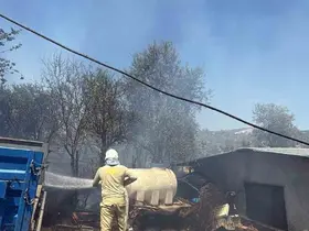 Havran Fazlıca’da korkutan yangın
