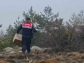 HAYDİ ekipleri doğadaki canlıları unutmadı
