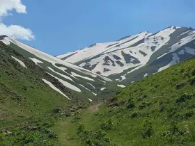 Haziran ayında karda kayıp kartopu oynadılar

