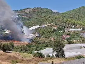 Helikopter pilotunun dikkati sayesinde yangın büyümeden söndürüldü
