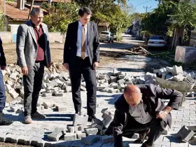 Hisarcık Kaymakamı Atam, 5 köydeki çalışmaları yerinde inceledi
