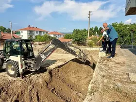 Hisarcık’ta Halk Ekmek Fabrikası için ilk kazma vuruldu
