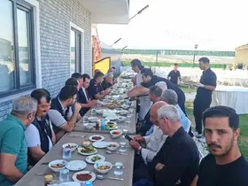 Hisarcık’ta köy muhtarları birlik beraberlik yemeğinde bir araya geldi
