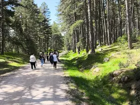 Hisarcık’ta özel öğrencilerinde katıldığı doğa yürüyüşü

