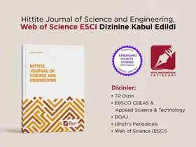 Hittite Journal of Science and Engineering, Web of Science ESCI dizinine kabul edildi
