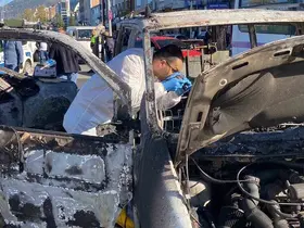Hopa’da minibüs yangını korkuttu
