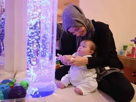 Hümeyra bebek Gonca’da engelleri aşıyor
