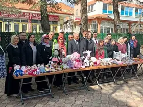 Hüyük’te el emeği, göz nuru eserler görücüye çıktı
