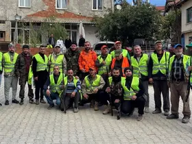 Hüyük’te yaban domuzları için sürek avı yapıldı
