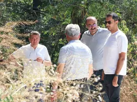 İl Müdürü Şimşek’ten okulun yeni spor alanı projesine inceleme
