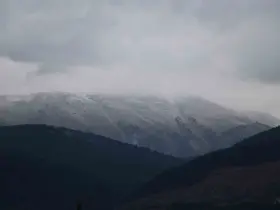 Ilgaz Dağı mevsimin ilk karı ile beyaza büründü
