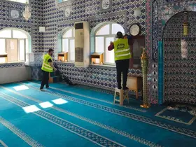 İlkadım’ın ibadethanelerinde hijyen için yoğun mesai
