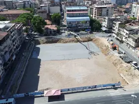 İncirliova’daki meydan projesi sürüyor
