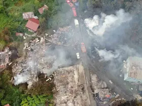 İnebolu Kaymakamlığından 11 evin küle döndüğü yangınla ilgili açıklama
