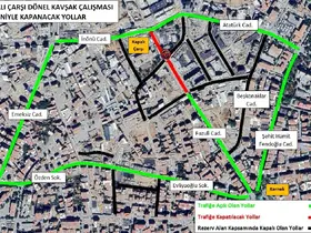 İnönü Caddesi’nden Fuzuli Caddesi’ne giriş kapanıyor
