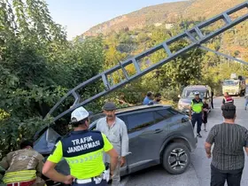 İskenderun’da elektrik direğine çarpan otomobilin sürücüsü yaralandı
