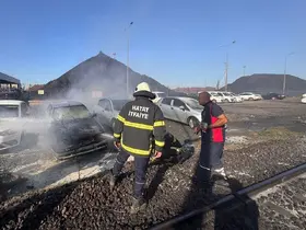İskenderun’da park halindeki otomobil yandı
