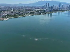 İzmir Körfezi’nde kirlilik dron ile tespit edildi
