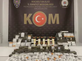 İzmit’te 21 bin 500 adet doldurulmuş makaron ele geçirildi
