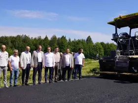 İznik-Gölcük bağlantı yoluna sıcak asfalt
