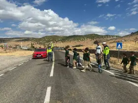Jandarmadan öğrencilere trafik eğitimi

