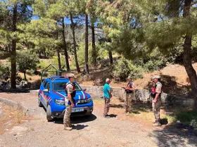 Jandarmadan orman yangınlarına karşı dron destekli devriye
