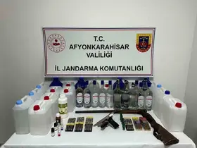 Jandarmadan sahte alkol operasyonu
