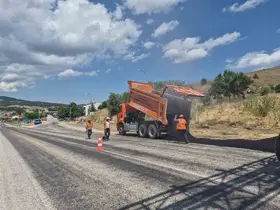 Jandarmanın yol kontrol noktası yenilendi
