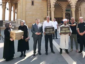 Kabe örtüleri ve mukaddes emanetler Kahramanmaraş’ta
