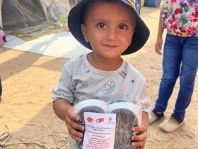Kadınların desteği Gazzeli çocuklara ulaştı

