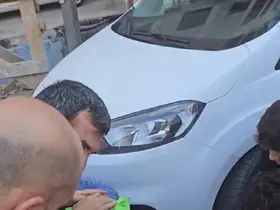 Kafasına inşaattan tuğla düşen şahıs yaralandı
