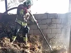 Kahramanmaraş’ta ahır yangını korkuttu
