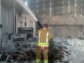 Kahramanmaraş’ta fabrika yangını