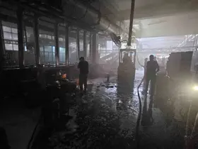 Kahramanmaraş’ta fabrika yangını
