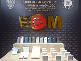 Kahramanmaraş’ta kaçak cep telefonu operasyonu

