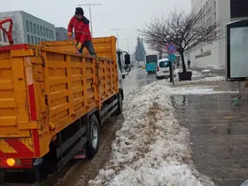 Kahramanmaraş’ta karla mücadele sürüyor
