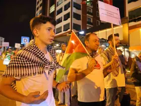 Kahramanmaraş’ta vatandaşlardan Filistin’e destek gösterisi
